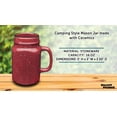 thumbnail image 4 of 10 Savannah Speckle Ceramic Mason Jars Set, 16 oz.- Stoneware, C-handle, Durable - White, 4 of 5