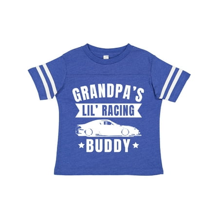 

Inktastic Grandpas Lil Racing Buddy Gift Toddler Boy or Toddler Girl T-Shirt