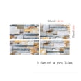 HONEDOSE 4 Sheet Peel and Stick Backsplash for Kitchen 6"x12" 3D Marble ...