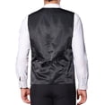 thumbnail image 3 of INSPIRE CHIC Chaleco para Hombre Argyle con Lentejuelas Cuello en V Sin Mangas Vestido de Fiesta Noche de Promoción Chaleco Brillante S Azul, 3 of 5