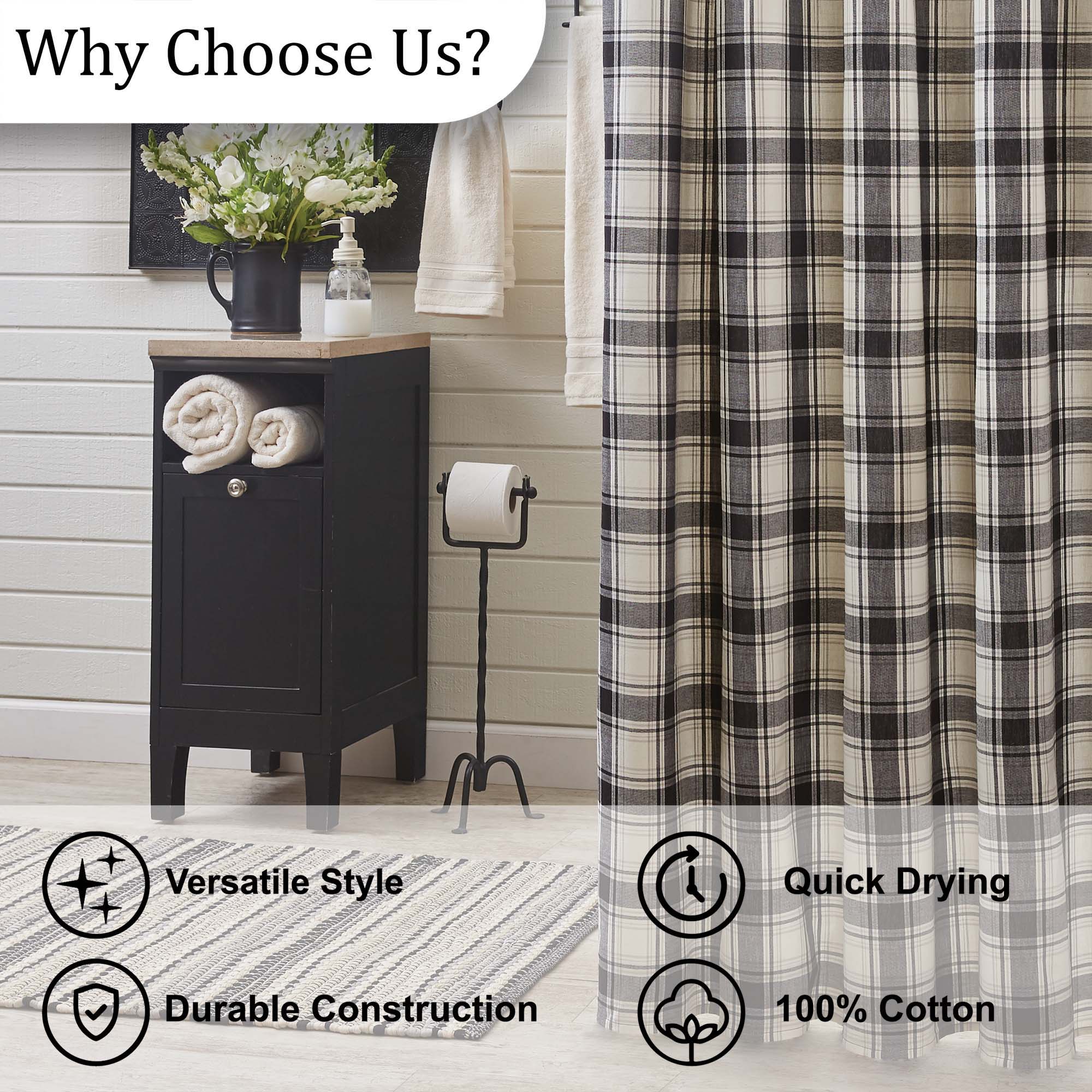 Park Designs Crossroads Shower Curtain 72X72