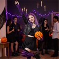 thumbnail image 5 of Lumtrix Women's Striped Over Knee Thigh High Socks, Arm Warmer Fingerless Gloves Set for Halloween Christmas J One Size, 5 of 6