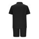 thumbnail image 3 of Trajes para Hombres Traje de Ajuste Clásico, Pantalones Cortos de Manga Corta Casual Solapa Color Sólido para Uso Al Aire Libre Y Diario, 3 of 6