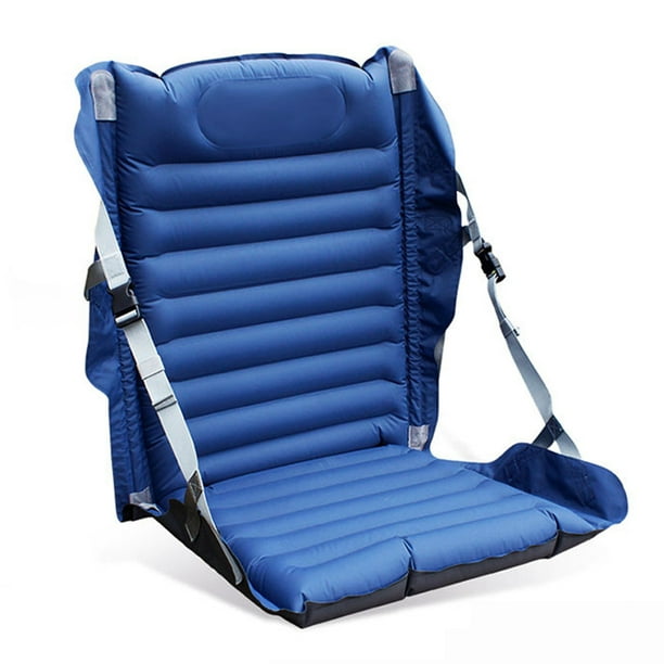 DQrwqpou Silla Plegable Inflable Portátil para Acampar Al Aire Libre Picnic Playa Cojín (azul)