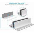 thumbnail image 4 of Xianyou-support Vertical pour Ordinateur Portable, Dock de Bureau Réglable, Économiseur d'Espace Trois-en-un pour MacBook Pro Air, Mac, HP, Dell, Microsoft Surface, Lenovo, jusqu'à 17,3 Pouces Argent, 4 of 4