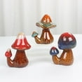 thumbnail image 3 of Guanhe 2Pcs Mushroom Toilet Floor Bolt Caps, Ceramic Toilet Mounting Parts Toilet Bolt Covers Cute Bathroom Decor, Christmas Clearance Gifts Funny Gadgets for The Toilet, 3 of 7
