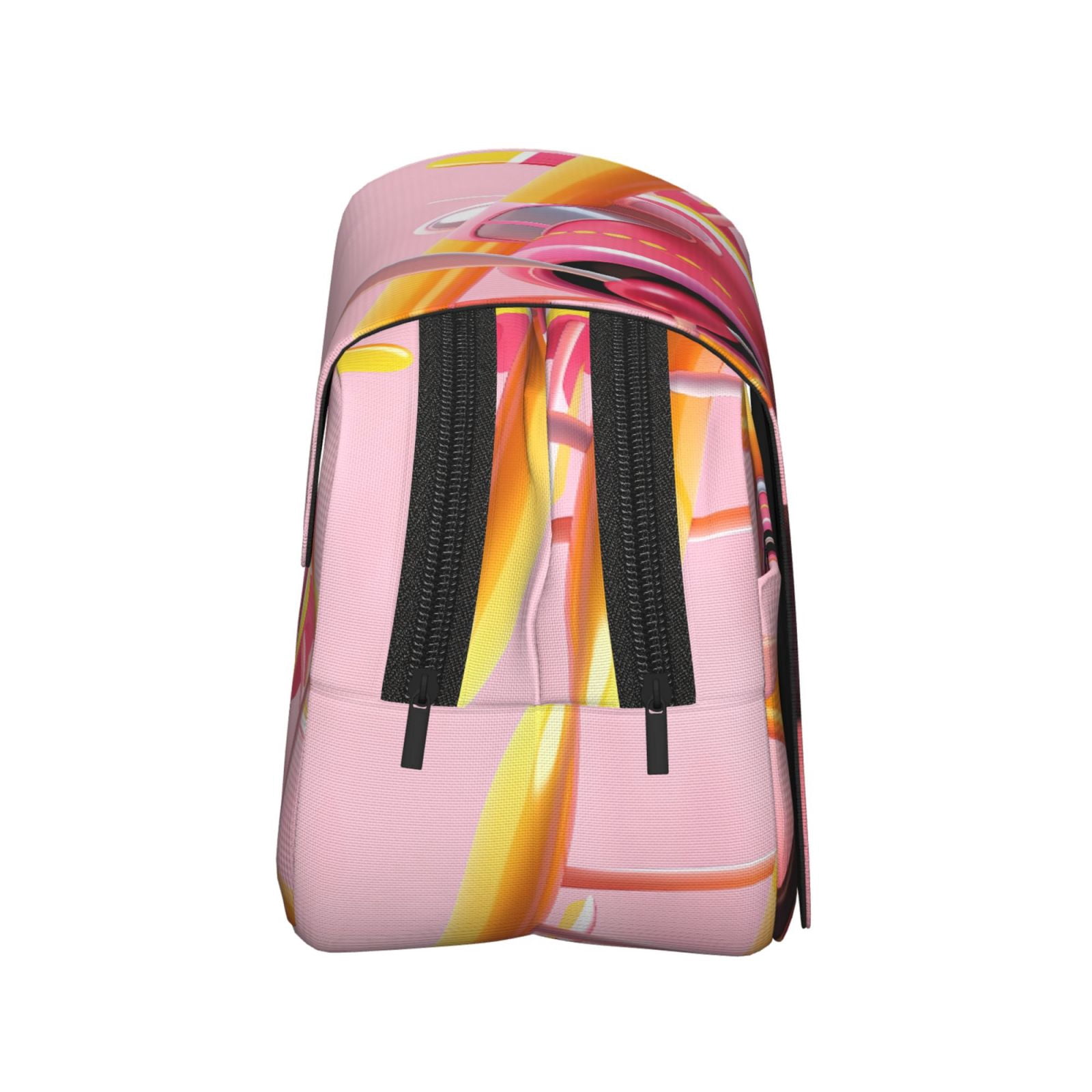 Rateoe Colorful Cartoon Biplane Pattern Double Clamshell Pen Case, Storage Organizer with Two Zipper Compartments– Holds Up to 50 Pencils & Pens