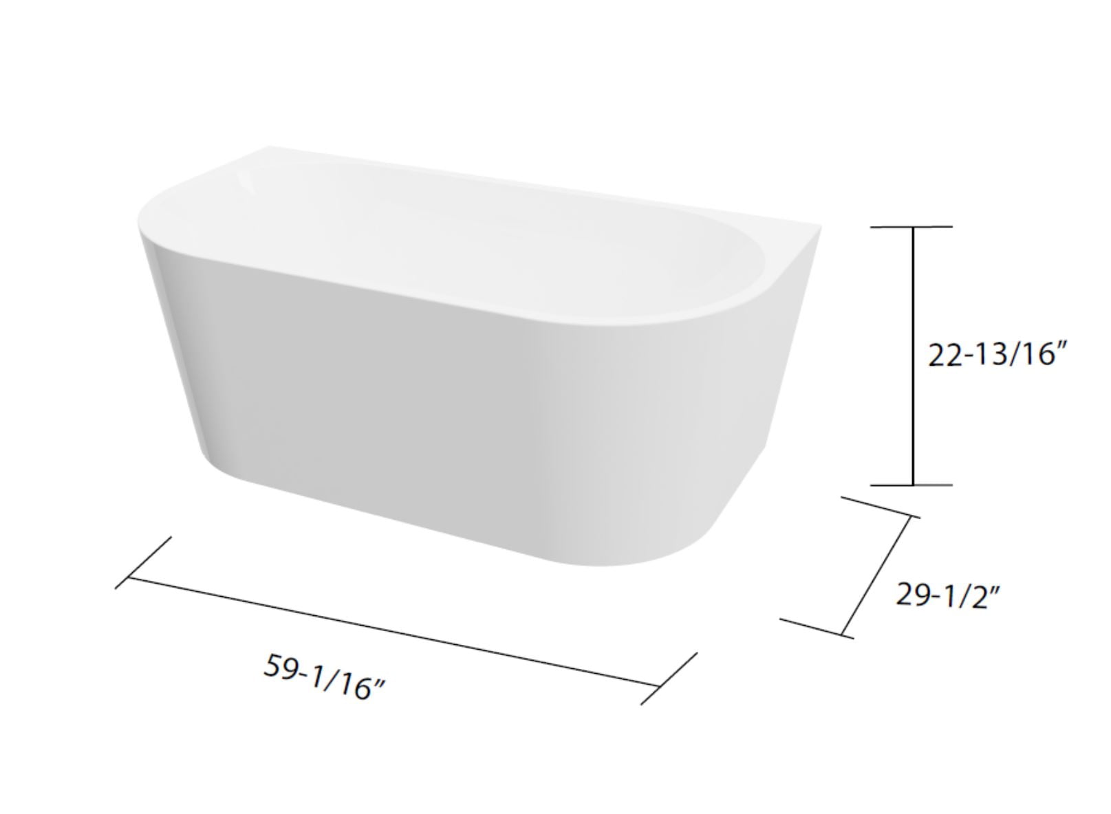 Lola Freestanding Bathtub 59"