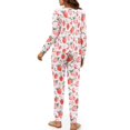thumbnail image 3 of SCRAWLGOD Strawberry Women's Pjs Long Sleeve 2 Piece Outfits for Women Lounge Sets Size XL Drawstring Woman Pajamas Set Breathable Pj for Women Fall, 3 of 7
