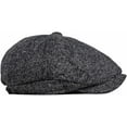 thumbnail image 7 of CoCopeaunts Newsboy Hats for Men Autumn Winter Hat Thick Warm Octagonal Newsboy Cap Retro Artist Painter Beret Hat Flat Ivy Cap, 7 of 7