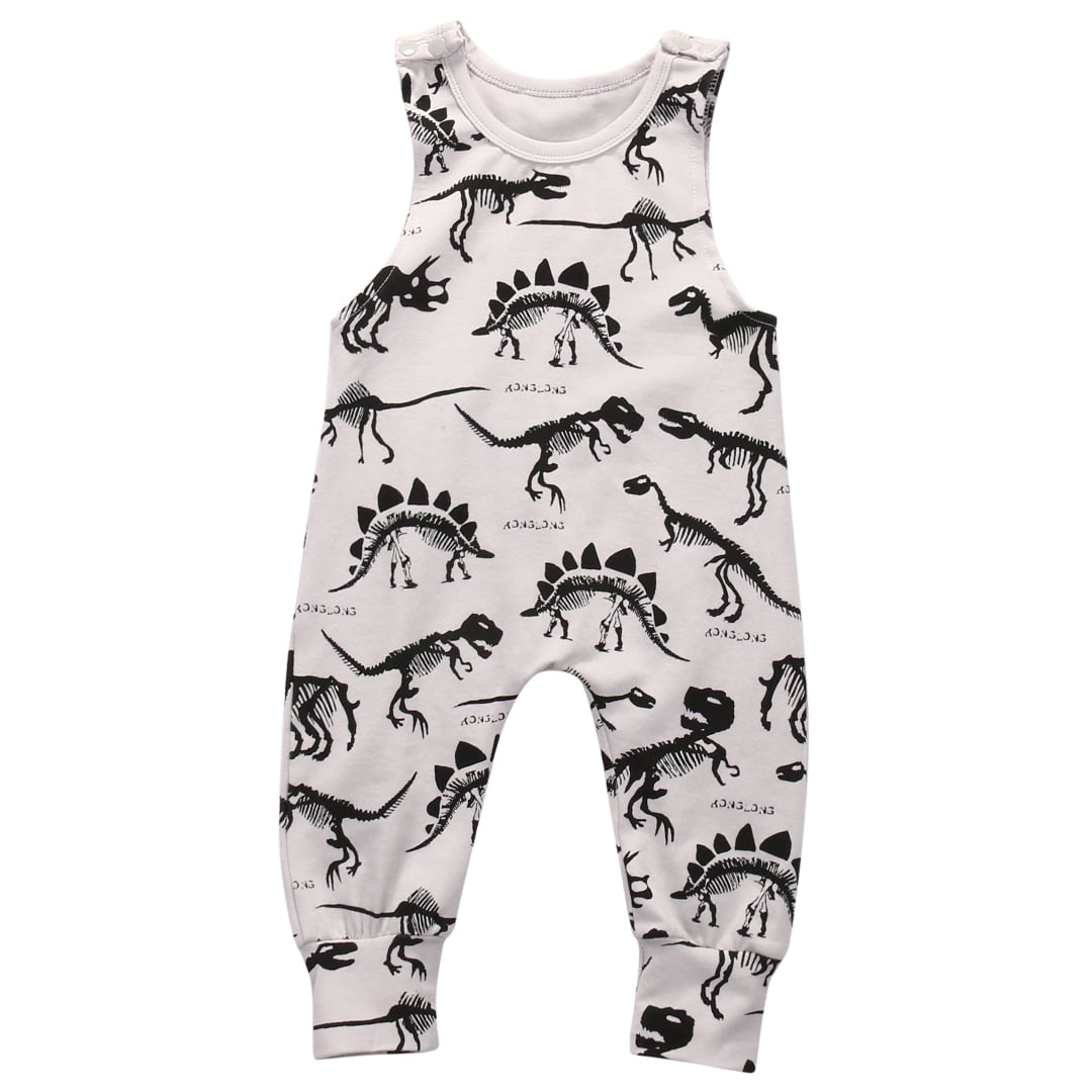 Baby Boy Toddler Newborn Dinosaur Leisure Romper Jumpsuit Clothes Outfit Set 