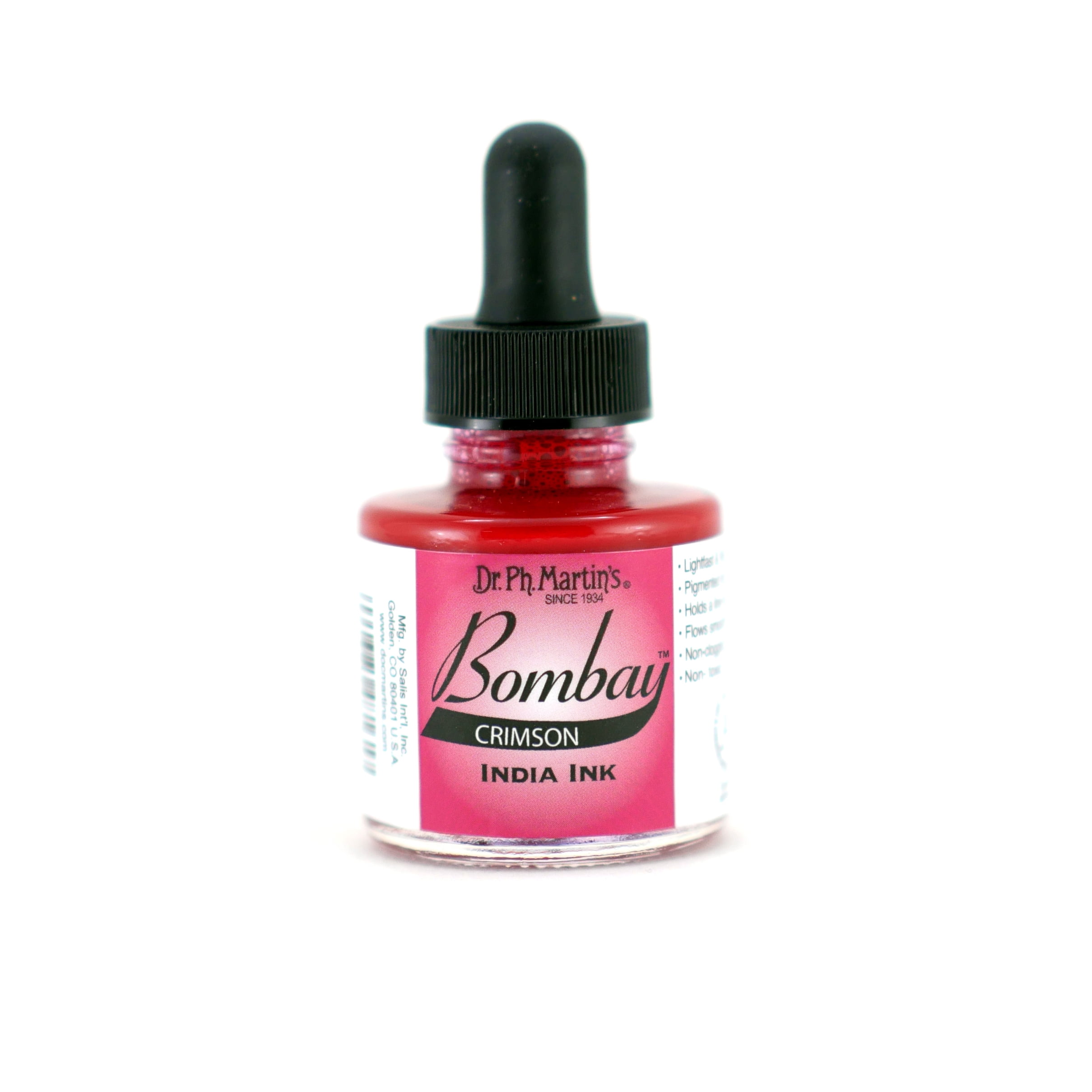 Dr. Ph. Martin's Bombay India Ink, 1.0 oz, Crimson (16BY)