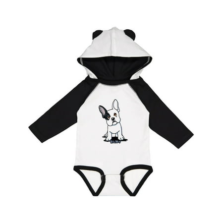 

Inktastic B/W Frenchie (Darks) Gift Baby Boy or Baby Girl Long Sleeve Bodysuit