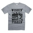 thumbnail image 5 of Wishin' I Was Fishin' Shirt Funny Fishing Shirt For Men Gift For Fisherman Fishing Humorous Tees (Large Black), 5 of 6