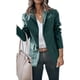 thumbnail image 5 of Chaqueta De Mujer Con Cuello Vuelto, Chaqueta De Mujer De Botonadura única Versátil A Juego Para Trabajar Para Ir De Compras ANGGREK Verde Oscuro M, 5 of 6