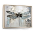thumbnail image 2 of Designart "Delightful Dragonfly Dance IV" Animals Dragonfly Floater Framed Canvas Art Print, 2 of 5