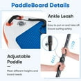 thumbnail image 6 of Gianna Inflatable Stand Up Paddle Board with Premium SUP Paddleboard Accessories,2-in-1 Paddle for Adults,Orange, 6 of 7
