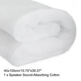 thumbnail image 2 of Uxcell Rectangle Speaker Sound-Absorbing Cotton Polyester Fiber Interior Insulation DIY HIFI Replacement White 40 x 100cm, 2 of 5