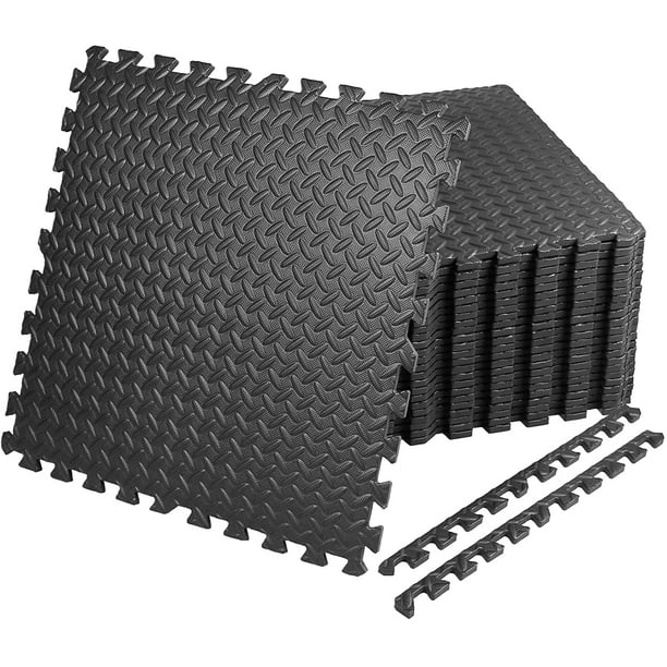 TDCHINGES Foam Flooring Tiles 24x24 inch x 3/4 Thickness , Gym Floor