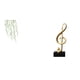 thumbnail image 1 of Adhesivo de pared,Pegatinas de pared de vides colgantes para dormitorio,Calcomanía de pared con hojas de plantas verdes para oficina,Figura de escritorio,Escultura de nota musical para, 1 of 8