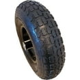 thumbnail image 2 of 13" Flat Free Hand Truck Tire and Wheel with 5/8" Center Shaft Hole (Glossy Black Hub), 2 of 3