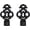 Black, variant on Urbanest Key Lamp Finial – 2 3/8 Inch Tall, Bronze With Gold Highlight– Decorative Lamp Shade Finial for Table & Floor Lamps- 1 Piece
