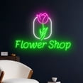thumbnail image 2 of Handmadetneonsign Flower Shop Led Sign, Flower Neon Sign, Flower Neon Light, Florist Neon Sign, 2 of 5