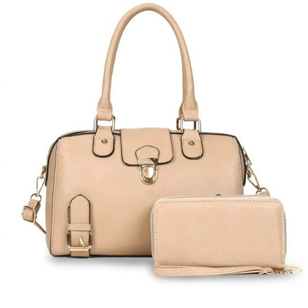 Women Barrel Handbags Purses Fashion Satchel Bags Top Handle Shoulder Bags Vegan Leather Work Bag