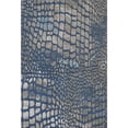 thumbnail image 4 of HomeRoots 677935 5 x 8 ft. Navy Blue, Gray & Taupe Abstract Geometric Washable Machine Made Rectangle Area Rug with UV Protection, 4 of 9