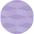 thumbnail image 1 of Ahgly Company Machine Washable Indoor Round Transitional Purple Mimosa Purple Area Rugs, 3' Round, 1 of 7