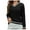 Black, variant on Cable Knit Sweaters Womens Trendy Fall Casual V Neck Color Block Pullover Stretchy Comfy Long Sleeve Top (XL, Red)
