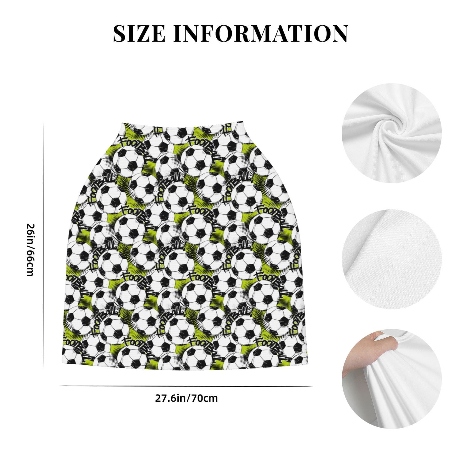 Fotbe Soccer and Football Pattern Car Seat Covers for Babies, Nursing Breastfeeding Cover Infant Carseat Canopy, Soft Stretchy Carrier Cover