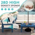 thumbnail image 5 of FUNDAZE 7-Piece OversizePatio Furniture Sets, Waterproof HDPE Frame Outdoor Conversation Sets Perfect for Patio, Poolside & Backyard, Navy Frame with Khaki Cushion, 5 of 11