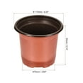 thumbnail image 2 of Uxcell 4.3" Plastic Plant Nursery Pots Starting Planter Container, Red 50 Pack, 2 of 6