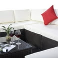 thumbnail image 7 of Topcobe Patio Furniture Set, 7 Pieces Outdoor Patio Wicker Rattan Cushioned Sofa, 7 of 7