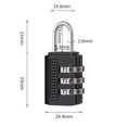 thumbnail image 3 of 4-Digit Password Combination Padlock Zinc Alloy Suitcase Smart Password Lock, 3 of 5