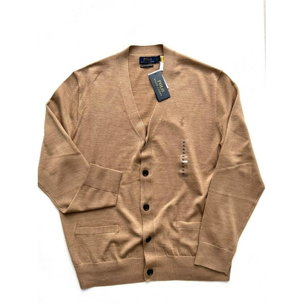 Brown polo sweater cheap