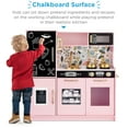 thumbnail image 3 of Best Choice Products Pretend Play Kitchen Wooden Toy Set for Kids w/ Telephone, Utensils, Oven, Microwave - Pink Floral, 3 of 8