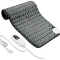 thumbnail image 1 of Electric Heating Pad for Back Pain Relief, Heating Pads for Cramps, Auto Shut Off, Machine Washable, Heating pad for Neck and Shoulder, Knee, Arms, Legs, etc. 12''x24'', Dark Gray Dark Gray 24'' x, 1 of 5