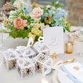 thumbnail image 4 of Cajas Papel para Dulces Recuerdos de Fiestas, Caja de Papel para Regalo de Boda, Cajas huecas de cruz blanca para bautismo, decoraciones de boda con cintas, 4 of 4