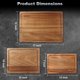 thumbnail image 2 of Juego de tablas de cortar HAONEYS Wood con ranura para jugo, 3 tamaños, 2 of 7