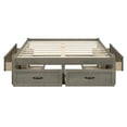 thumbnail image 3 of Euroco Wood Full Size Platform Bed with 6 Drawers for Kids Teens Adults, Antique Gray, 3 of 16