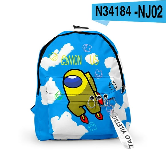 Nouveaux Sacs à Dos Mignons Among Us pour Garçons Imperméables 3D Dessin Animé Among Us Sac à Dos Scolaire Sac à Livres Among Us Imprimé Personnages Sac à Dos Sac à Bandoulière Camping Voyage Durable Sacs à Dos Étudiants-14