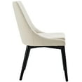 thumbnail image 3 of Modern Contemporary Urban Design Kitchen Room Dining Chair, Beige, Fabric Wood, 3 of 4
