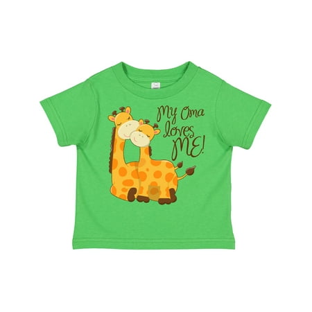 

Inktastic My Oma Loves Me! Gift Toddler Boy or Toddler Girl T-Shirt