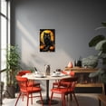 thumbnail image 3 of ZHONGYUTONG Black Cat Canvas Wall Art Black Cat Pumpkin Picture Skeleton Skull Print Halloween Painting for Living Room Decor Framed (12.00" x 18.00"), 3 of 5