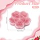 thumbnail image 2 of 8 soportes para palillos con diseño de flor de cerezo, de cerámica, para palillos, tenedores, cucharas y pinceles., 2 of 7