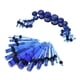 thumbnail image 1 of 32 piezas Tapones para los oídos Salvador Túneles de joyería Azul Kit de estiramiento de medidores de oreja, 1 of 8