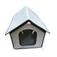 Flmtop Pet House Villa Imperméable Chat Petit Chenil Abri pour Chien Pliable pour Extérieur Gris – image 2 sur 9