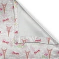 thumbnail image 5 of Ambesonne Paris Grommet Curtain, Eiffel French Bouquet Form, 50" x 108", Pale Green Pale Pink, 5 of 6